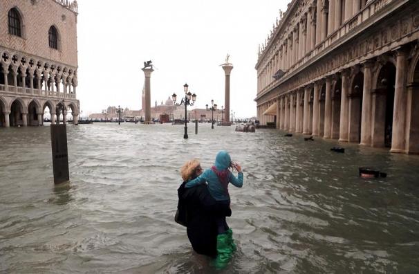 Венецияның 75 %-ы су астында қалды