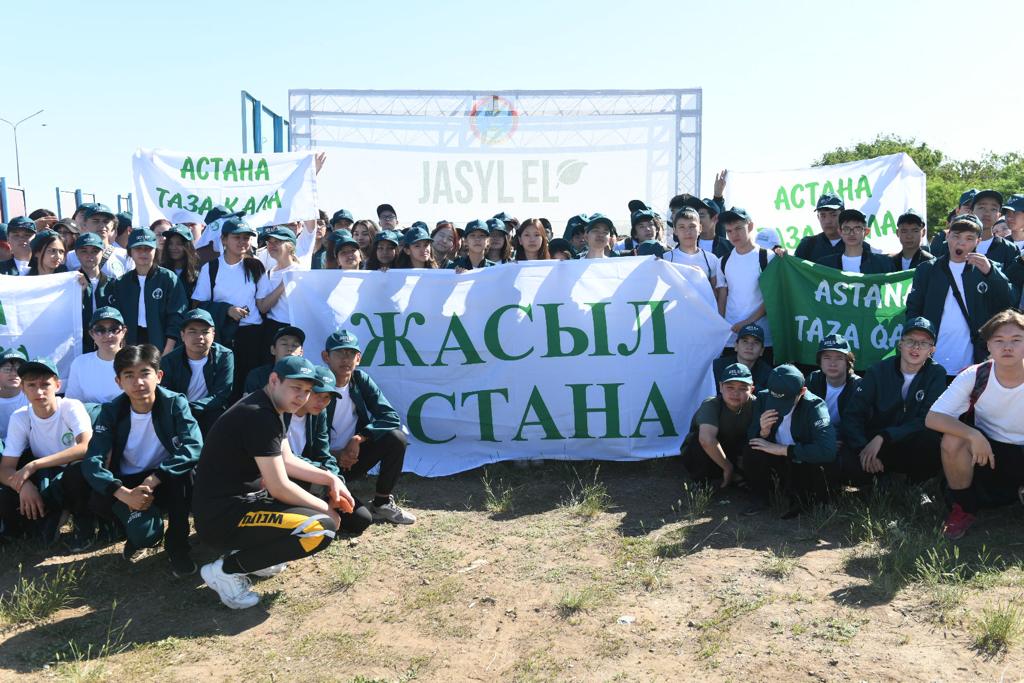 Астананың жасыл белдеуінде тазалық жұмыстары жүргізілді