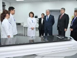 Президент Өскемендегі Сәулелік терапия және диагностика орталығына барды
