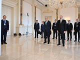 Қазақстан мен Әзербайжан президенттері Сианьнан Апшеронға жеткен контейнерлі пойызды күтіп алды