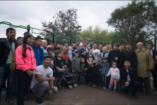 Ұлттық Олимпиадалық комитет бірнеше қалаларға спорт алаңдарын сыйға тартты