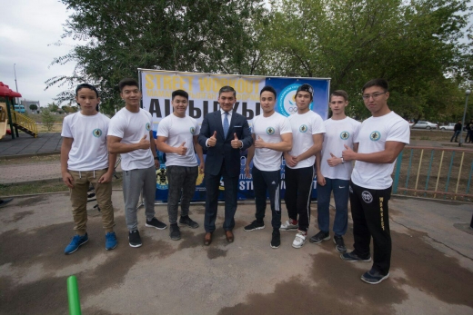 ҰОК үш қалада street workout алаңдарын ашты
