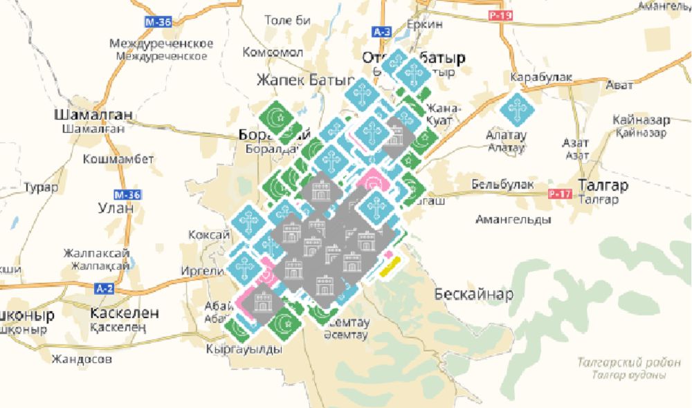 Алматыда діни интерактивті карта жұмыс істей бастады
