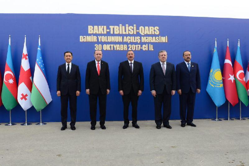 Сағынтаев «Баку - Тбилиси - Карс» бағдарының ашылуына қатысты

