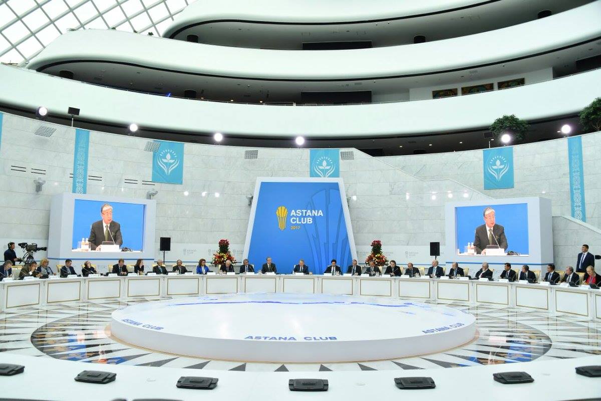 Астанада Нұрсұлтан Назарбаевтың қатысуымен Астана клубының отырысы өтіп жатыр