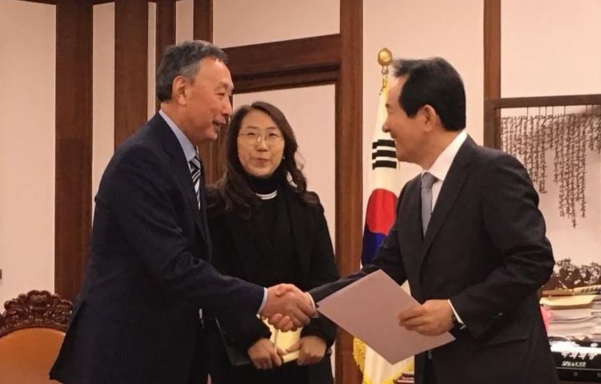 Сенатор Г.Ким Оңтүстік Корея Парламентінің Төрағасымен кездесті