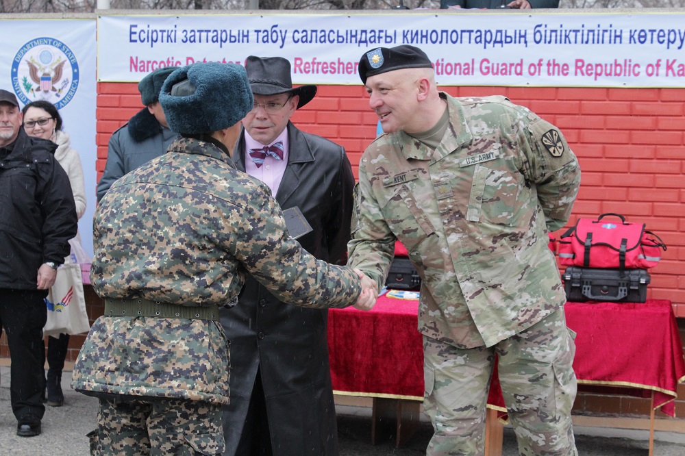 Ұлттық ұлан кинологтары озық тәжірибеден өтті