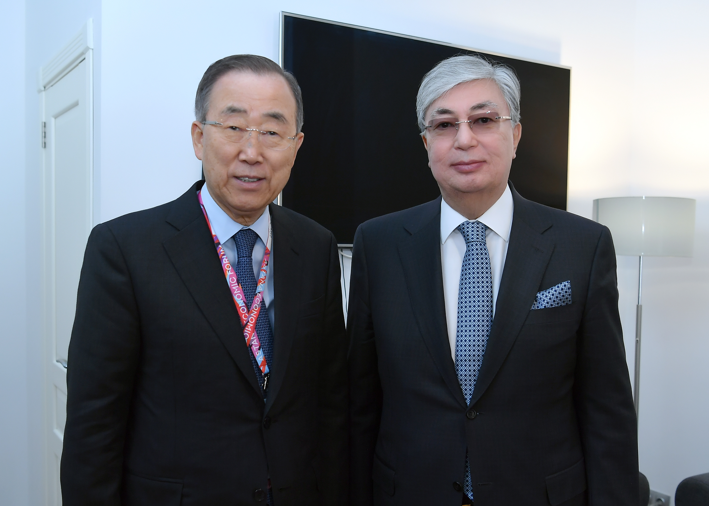 Қ. Тоқаев Пан Ги Мунмен кездесті