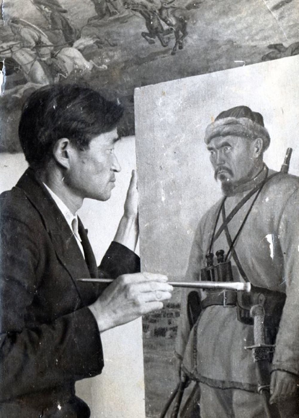 Аманкелді Имановтың портреті қалай салынды?