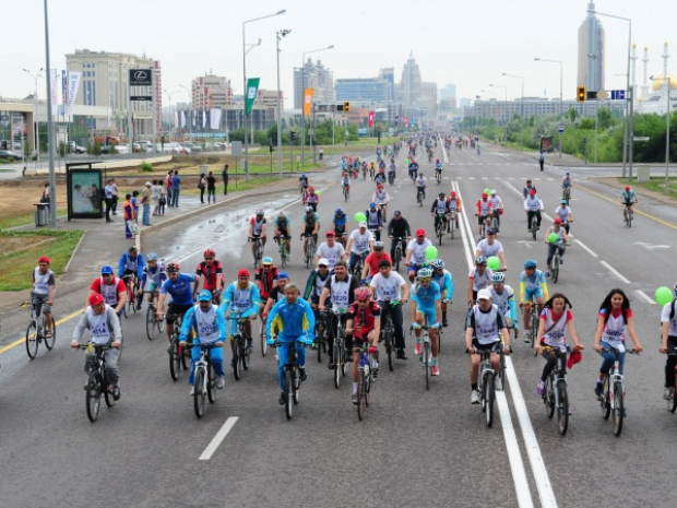 Мыңнан аса астаналық веложарысқа қатысуда