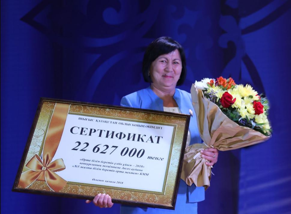 Үздік мектепке – 22 миллион теңге