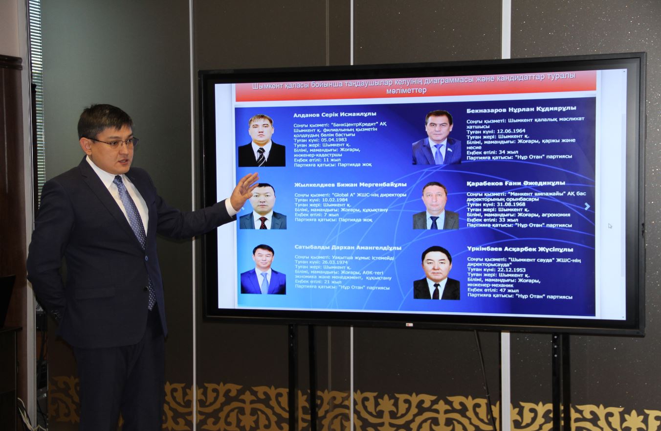 Шымкент қаласынан Сенат депутаттары сайланды