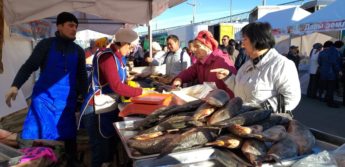 Елордада Қызылорда облысының ауылшаруашылық өнімдерінің жәрмеңкесі өтіп жатыр