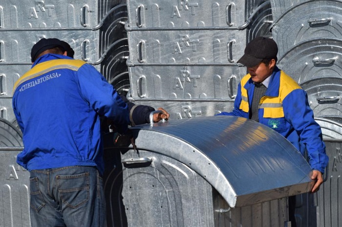 Атырауда еуростандартқа сәйкес қоқыс жәшіктері салынады