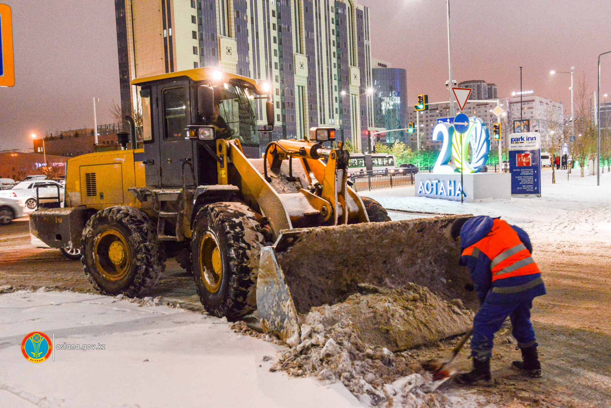 Өткен тәулікте 16 мың текше метрден астам қар жиналды