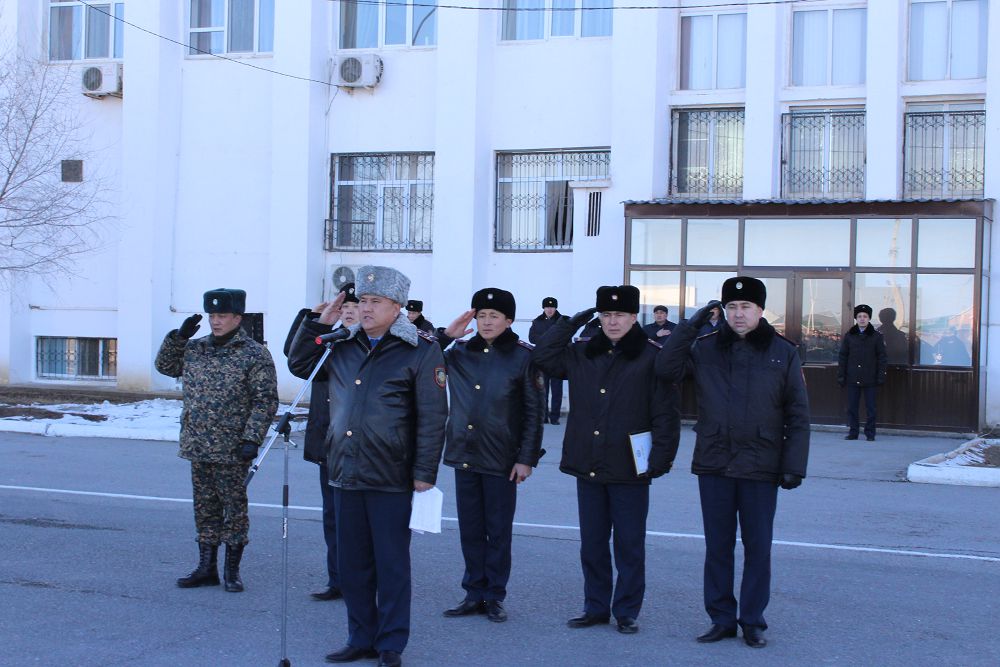 Қызылорда облысы Полиция департаментінің жеке құрамы үшін гарнизондық жиын өтті
