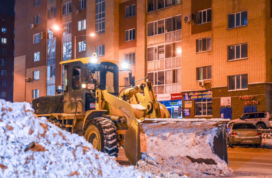 Өткен тәулікте Елордадан 32 мың текше метрден астам қар шығарылды