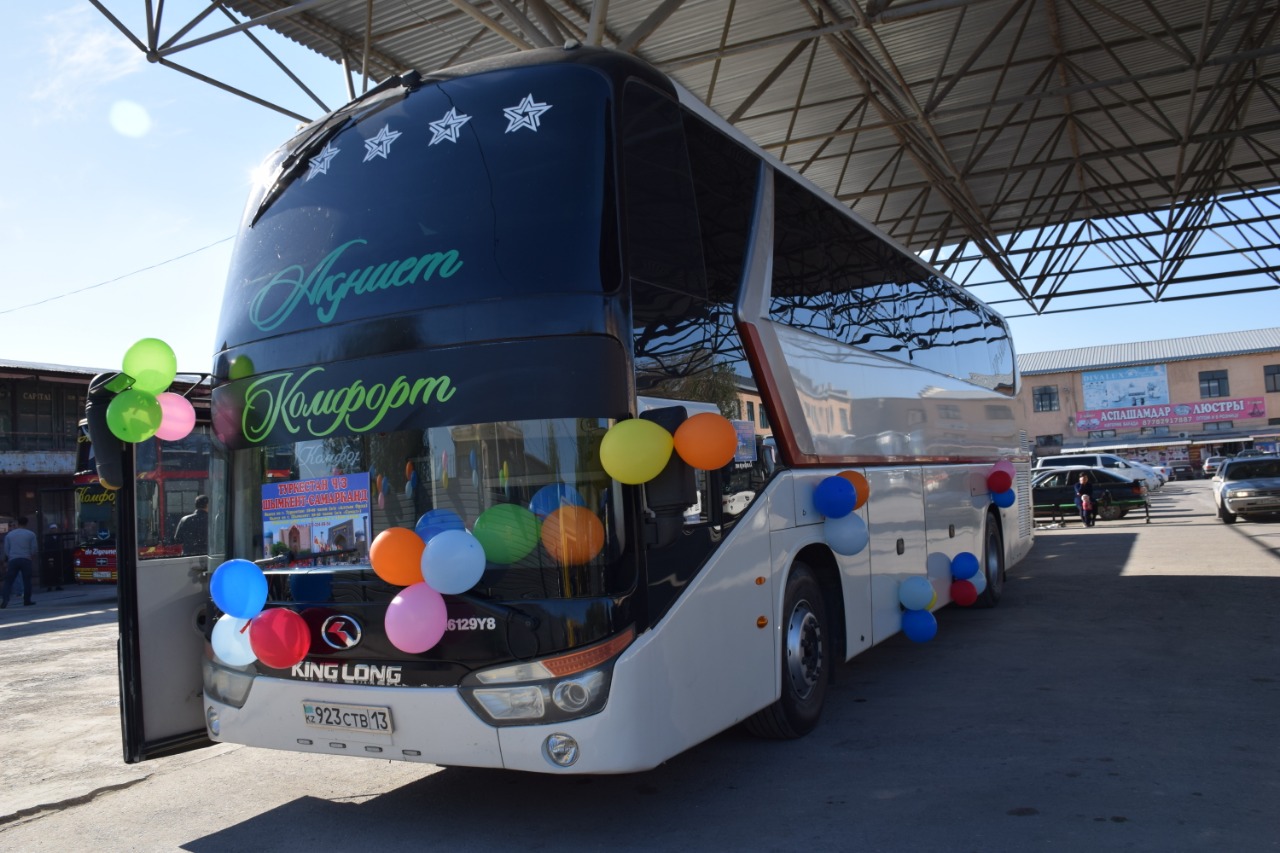 «Түркістан-Самарқанд» халықаралық автобус бағыты ашылды