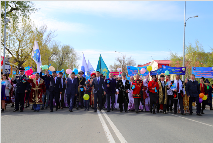 Орал қаласында 1 мамырға арналған мерекелік шеру өтті