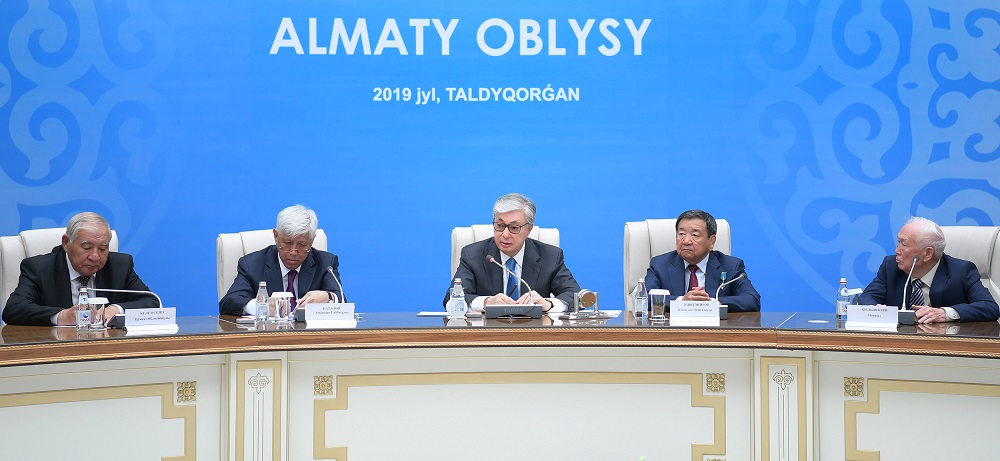 Президент Алматы облысының жұртшылығымен кездесті