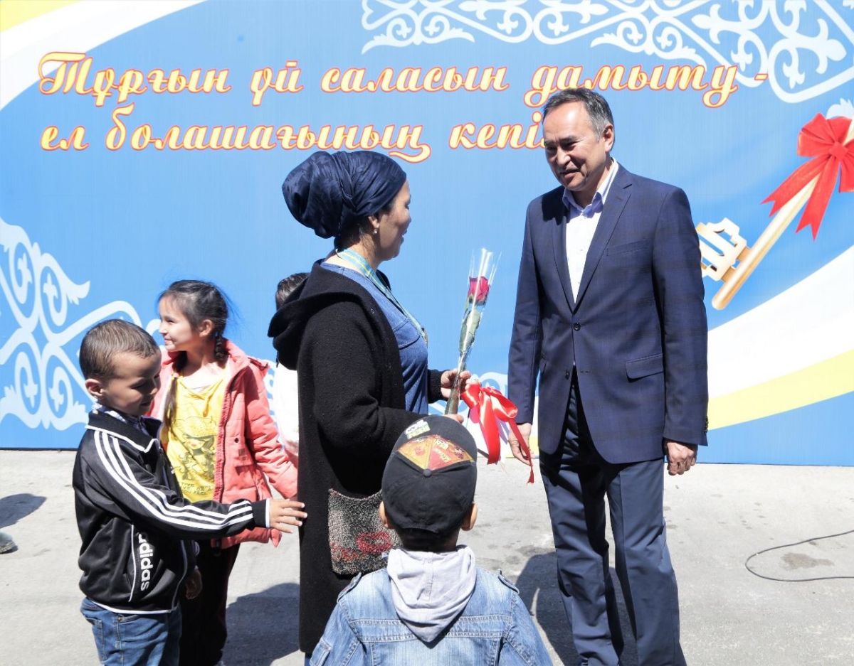 Тараз қаласында 100 пәтер пайдалануға берілді