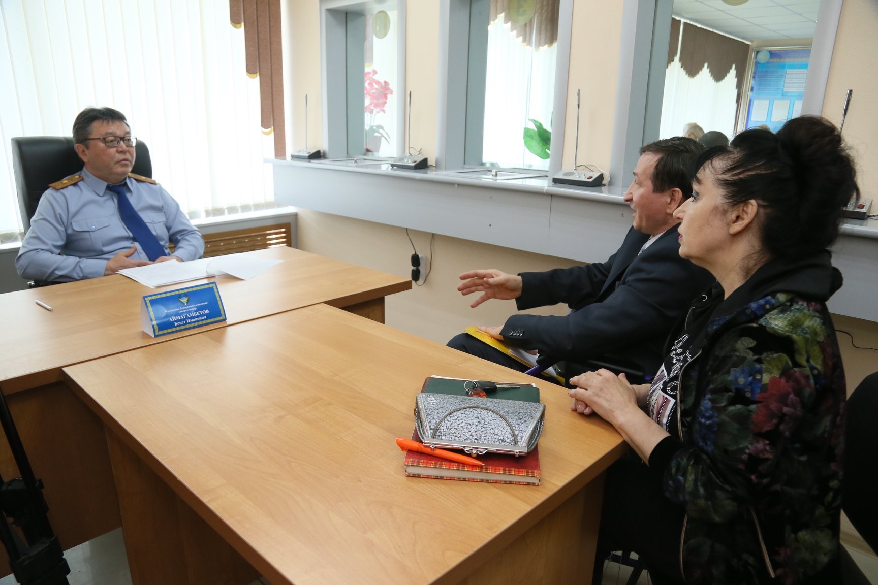 Қостанай облыстық ПД бастығы Бекет Аймағамбетов азаматтарды жеке қабылдады