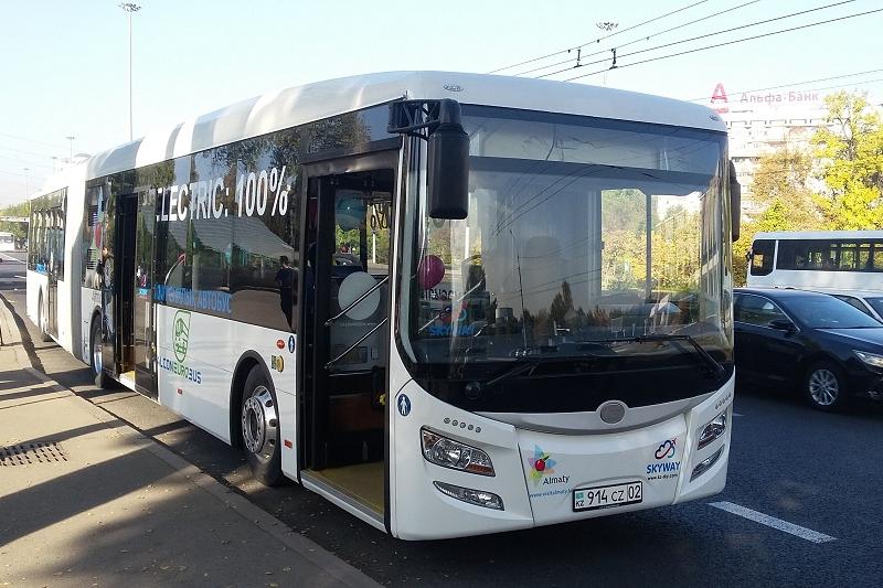 Алматыда алғашқы 10 электроавтобус жолға шығады