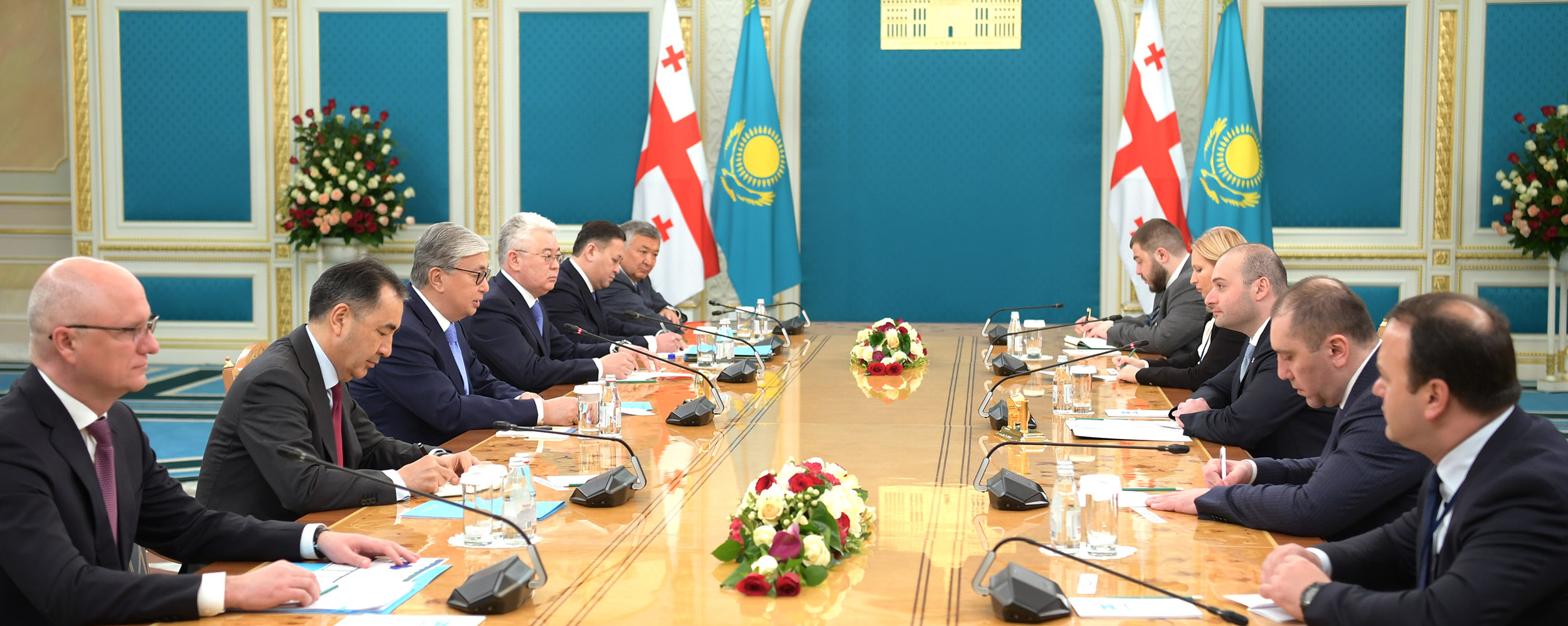 Қасым-Жомарт Тоқаев Грузияның Премьер-Министрі Мамука Бахтадзені қабылдады