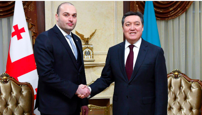 А. Мамин Грузия Премьер-Министрі М. Бахтадземен келіссөздер жүргізді