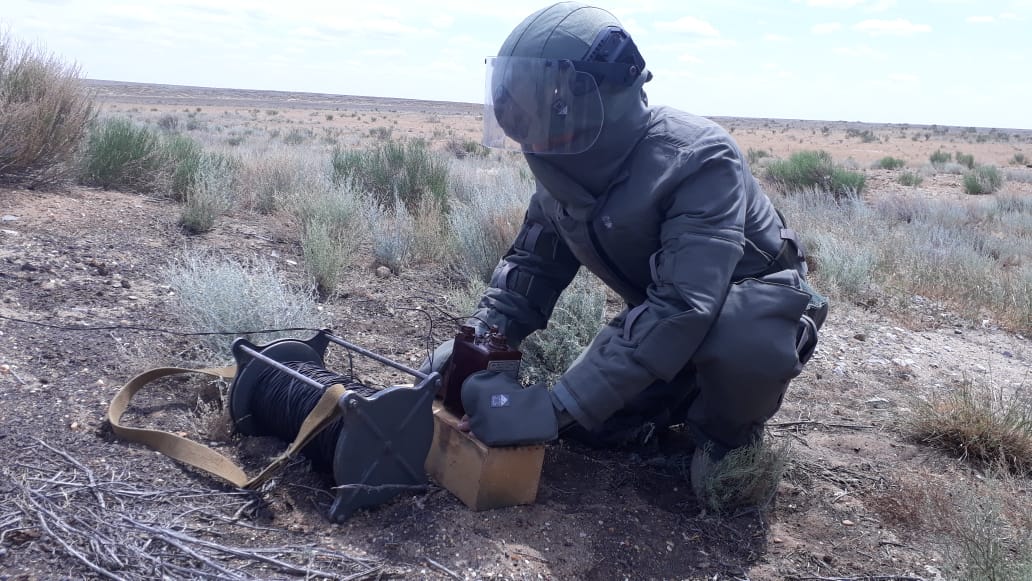 Саперлер шопан тапқан әскери снарядты залалсыздандырды