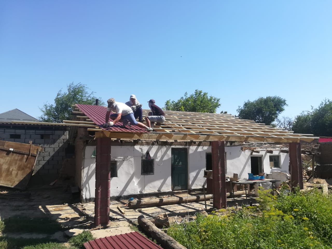 Қостанай облысы Арыс қаласындағы үйлерді жөндеуге кірісті