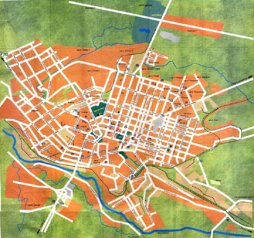 Шымкенттің топографиялық картасы жасалуда