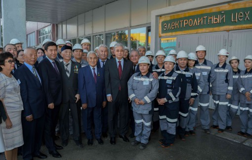 Мемлекет басшысы «Kazakhmys Smelting» ЖШС-нің Жезқазған мыс балқыту зауытына барды