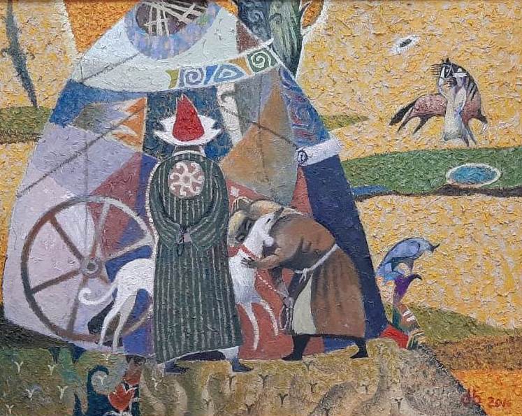 Алматылық жас суретшілер Жастар жылына тарту жасады