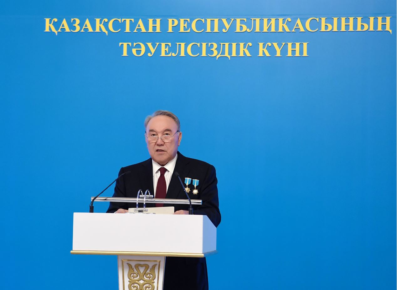 Тұңғыш Президент – Елбасы  Н.Назарбаевтың Тәуелсіздік күніне арналған салтанатты жиындағы құттықтау сөзі