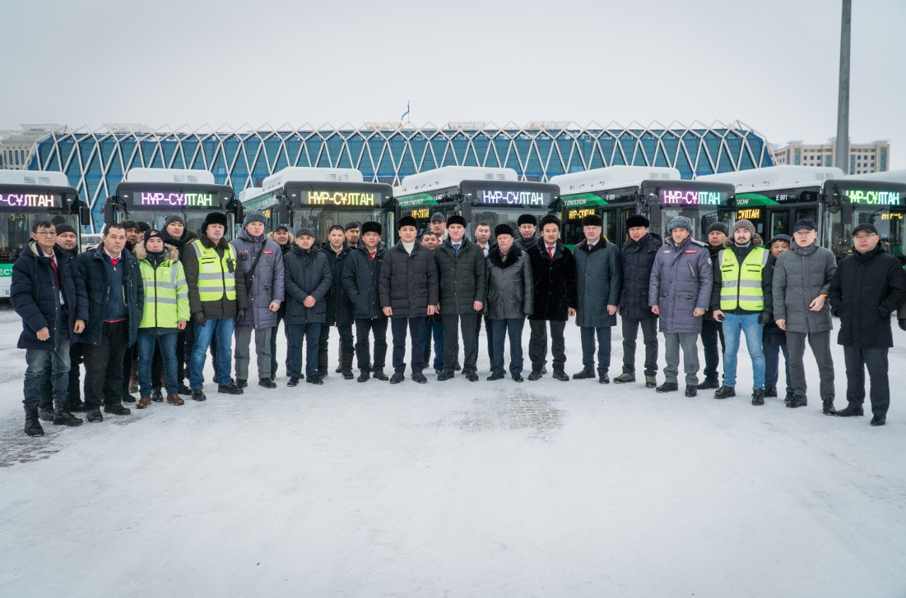 Нұр-Сұлтанда экологиялық электр автобустар қызмет көрсете бастады