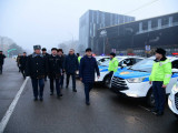 Шымкент қаласының полиция қызметіне 109 жаңа автокөлік тапсырылды