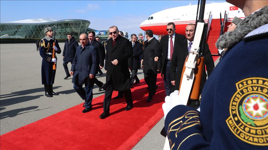 Режеп Тайып Ердоған Әзербайжанға іс-сапармен барды