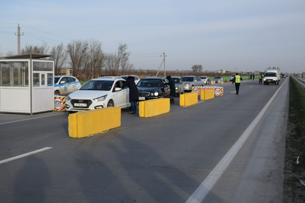 Түркістанда алты бағытқа бақылау - өткізу бекеті қойылған