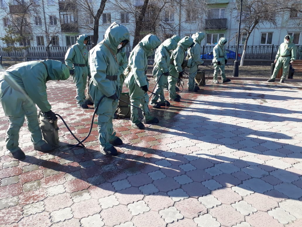 Өскемен көшелерін дезинфекциялады