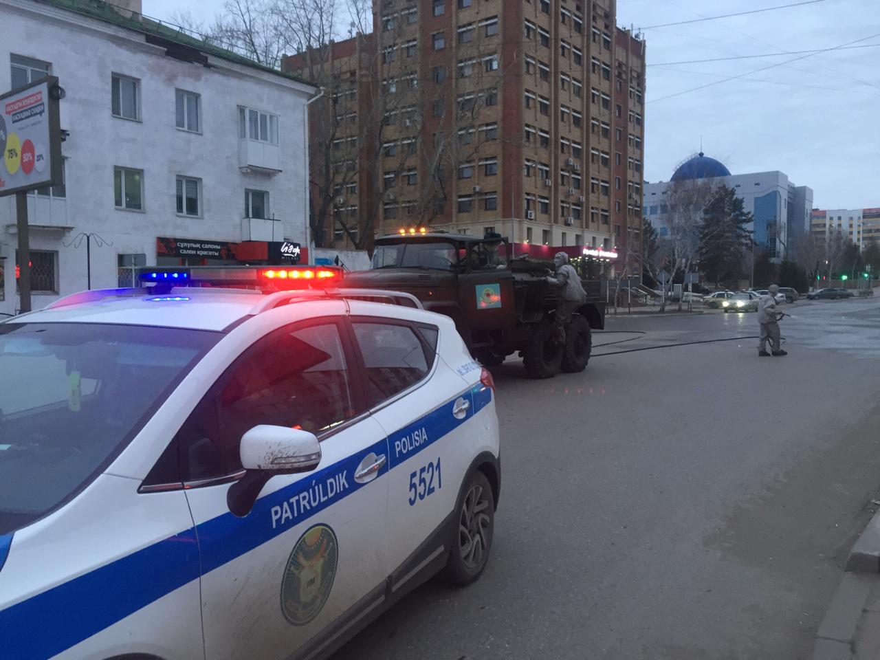 Қостанай: Полиция көшелерді дәріледі