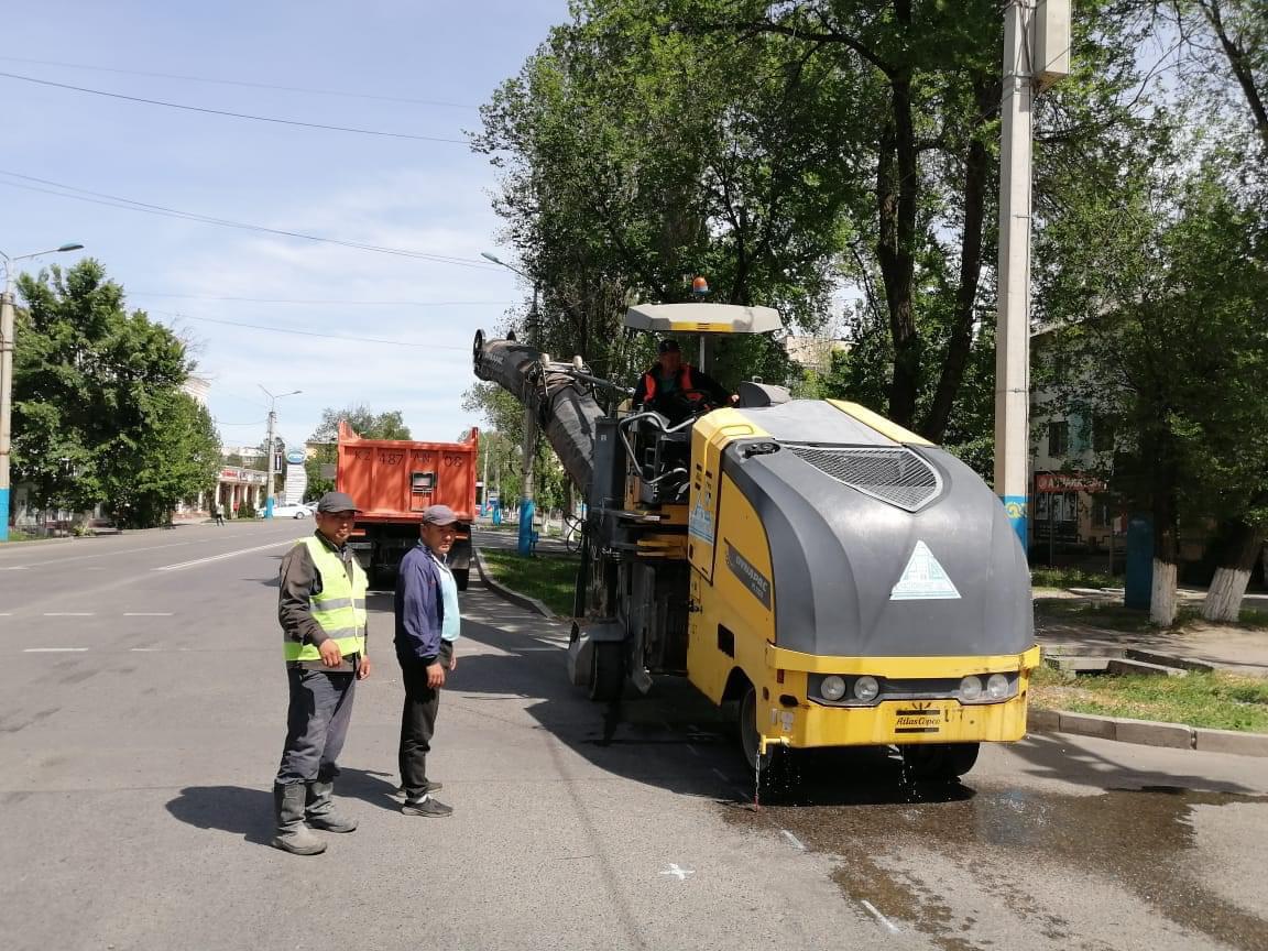 Тараздың жолдары қалпына келтірілуде