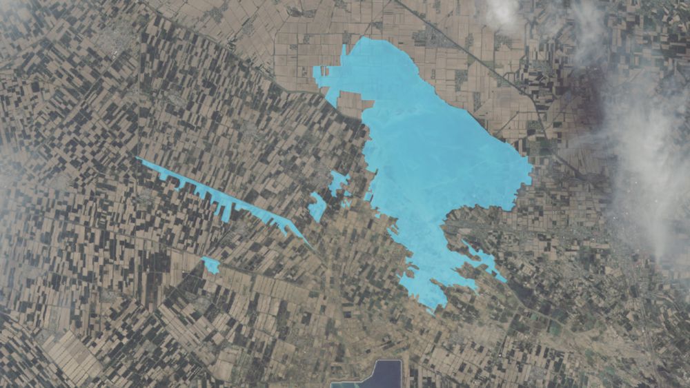 Ғарыштан түсірген суреттер су тасқынының аумағын нақты анықтауға септігін тигізді