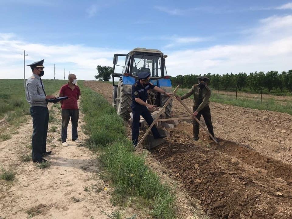 Шымкенттік шаруаларға егіс алқабындағы өрт қауіпсіздік ережелері түсіндірілді