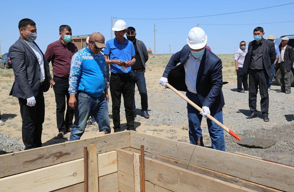 Қызылорда облысы: Аралда тұрғын үйлердің іргетасы қаланды