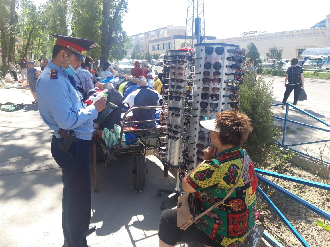 Тараз қаласындағы сауда орындарына рейд жүргізілді