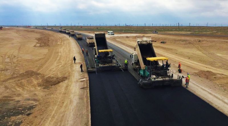 Жолда құрылыс қарқынды