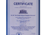 Сапа менеджментін енгізу сертификаты Абай университетіне табысталды