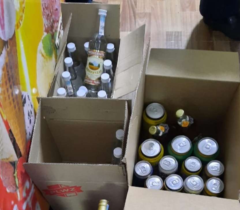 Лицензия алмаған дүкен алкогольді өнім сатқан