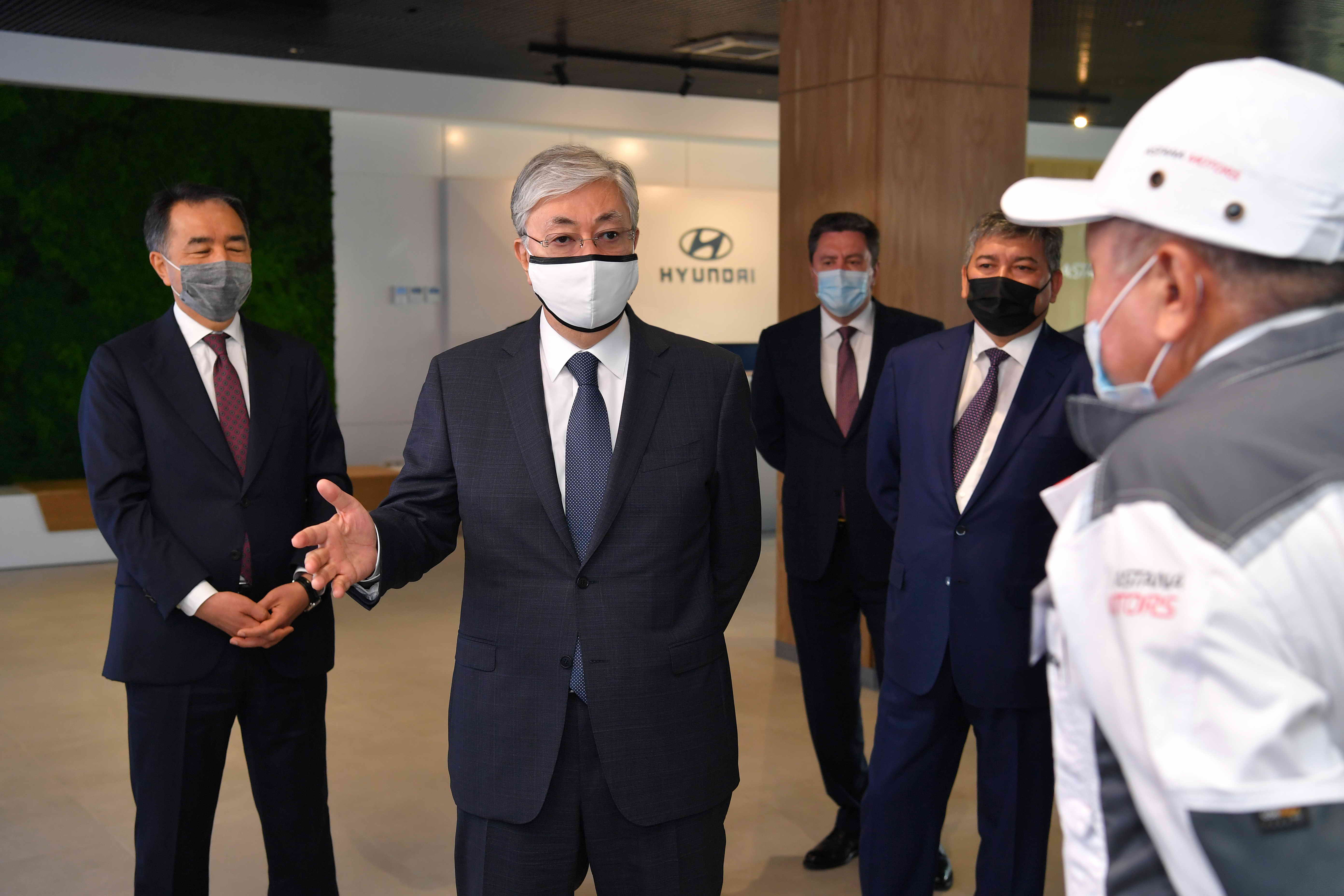 Қасым-Жомарт Тоқаев Hyundai Trans Kazakhstan зауытында болды